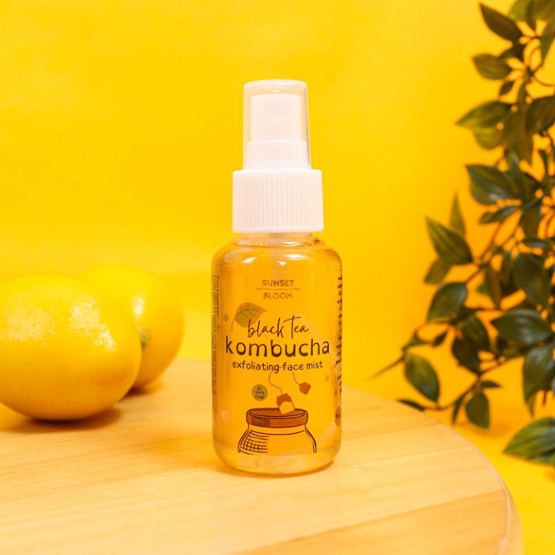 SUNSET BLOOM BLACK TEA KOMBUCHA EXFOLIATING FACE MIST