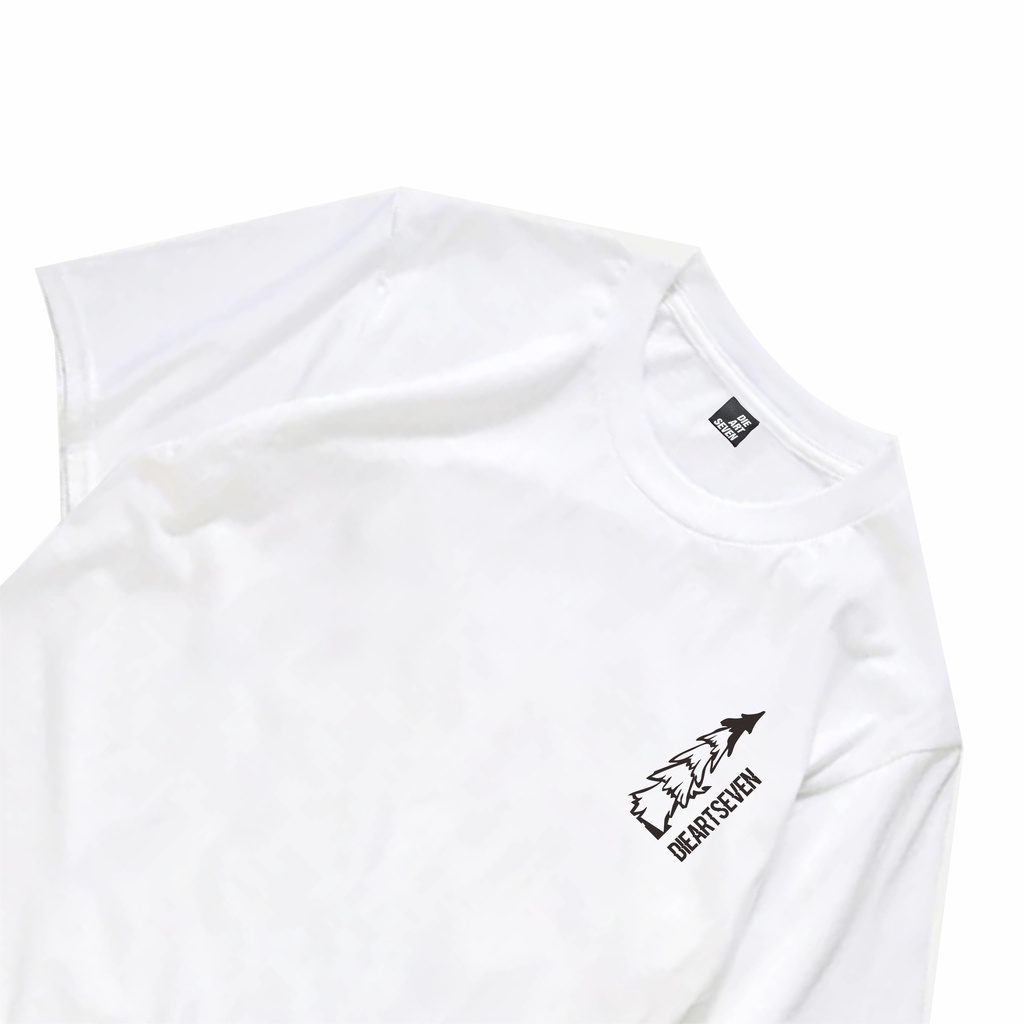 Dieartseven - Kaos Distro Pria T shirt Happy Summer White