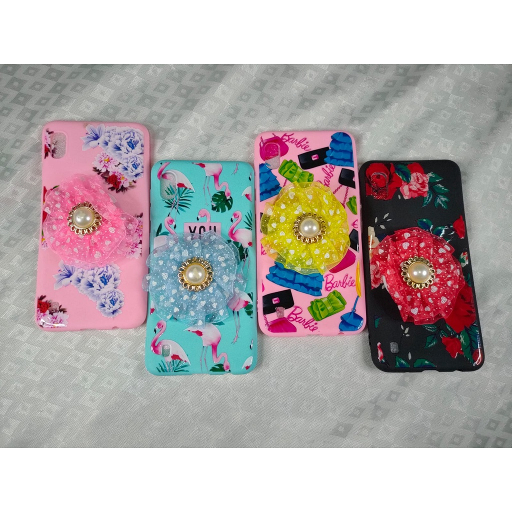 SOFT CASE KARAKTER POPSOCKET BUNGA 5D SAMSUNG J7 PRIME