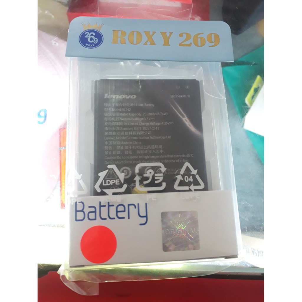 BEST  Batre Baterai Hp Lenovo A6600 A 6000 PLUS Kode BL242 KAPASITAS 2300mAh ORI 100 Batterai Batt