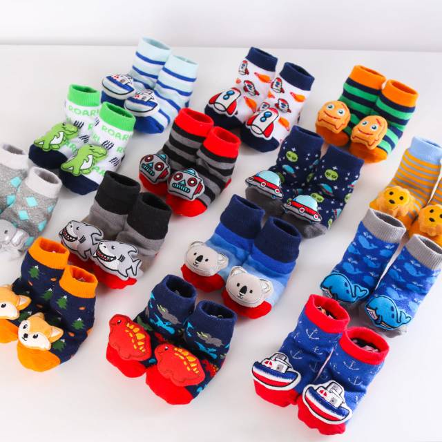 Petite Mimi Kaos Kaki Rattle Boy - PM-KKRB0-12 Motif Random