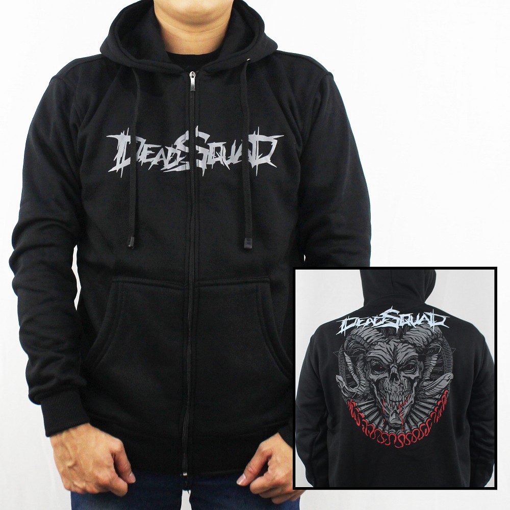 JAKET HOODIE MUSIK DEADSQUAD M L XL XXL 04 - JAKET DEADSQUAD METAL - JAKET UNDERGROUND DEADSQUAD