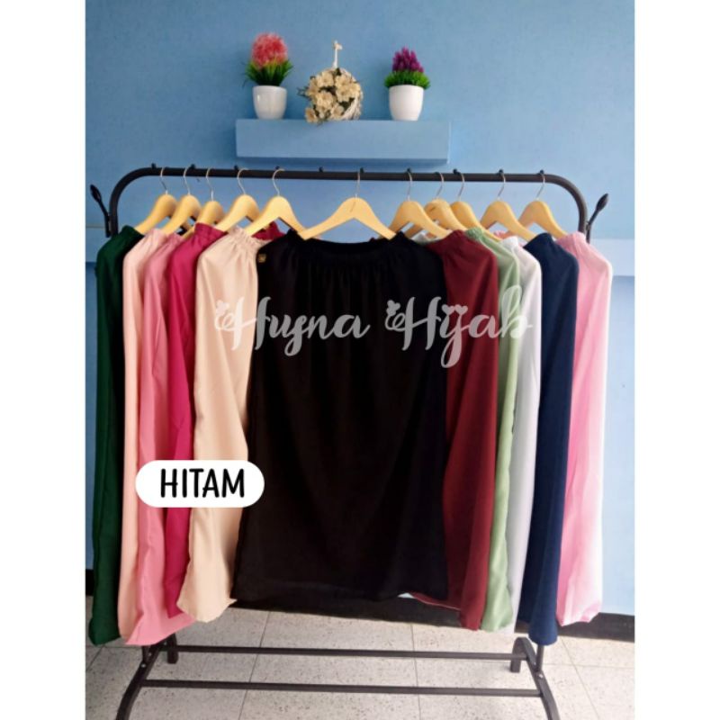 [HUSNA COLLECTION] Rok Wolfis Full Karet / Rok Wolfis