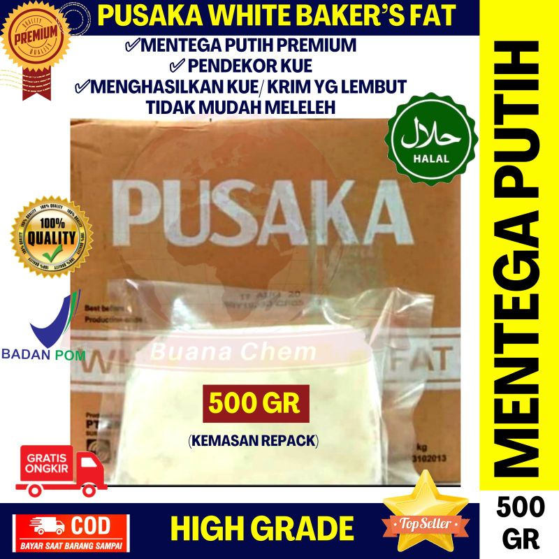

Mentega Putih Pusaka Margarin 500 GR REPACK / White Baker’s Fat