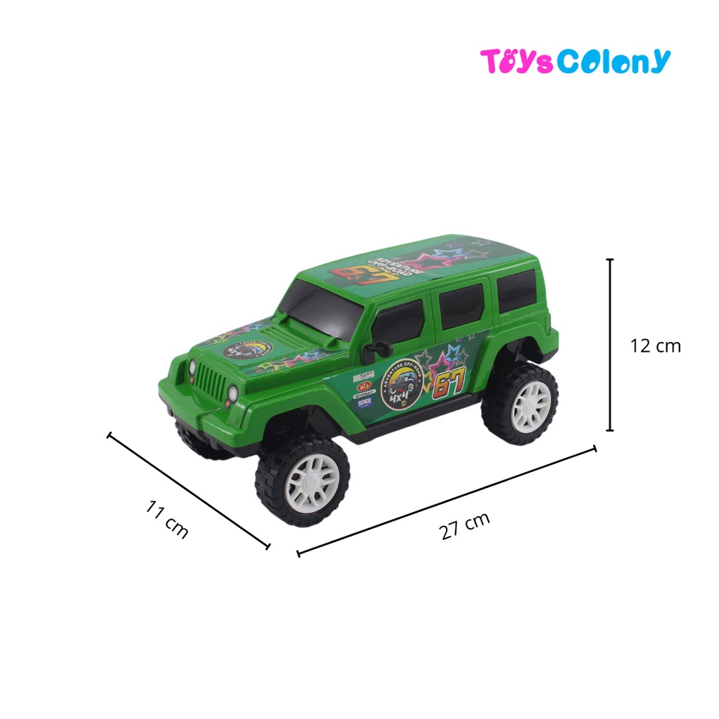 Mainan Anak JEEP CJ7 BIG FOOT Friction RKC02131-1 Bukan Remote Control