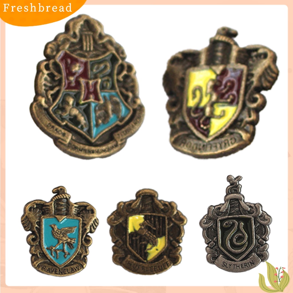 Terlaris 5Pcs Brooch Cartoons Mini Harry Potter Brooch Lapel Pins for Student