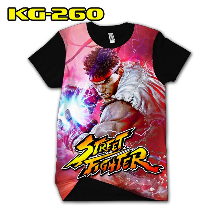kaos street fighter Karakter Ken Baju Game Street Fighter