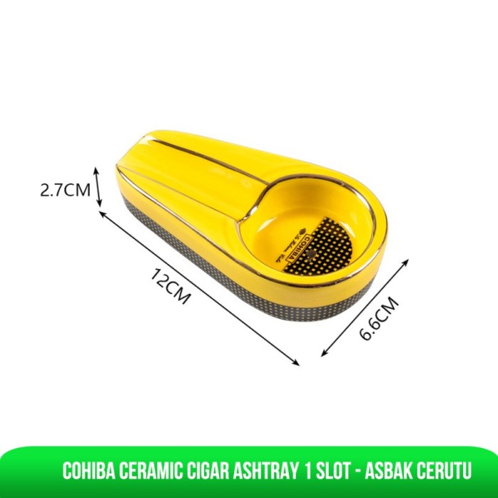 Asbak - Ashtray Mini 1 Slot - Asbak Keramik Cohiba