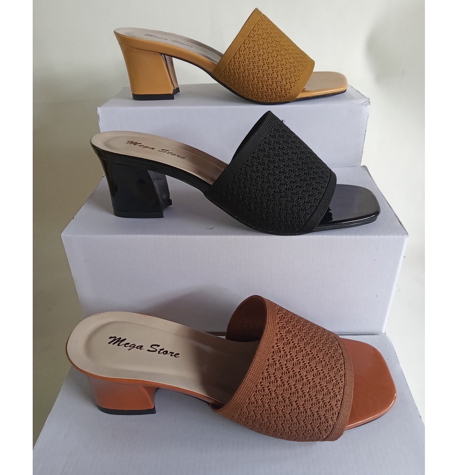 Sandal Chunky Heels Sendal Wanita Dewasa Sandal Murah Sandal Pesta MG 2
