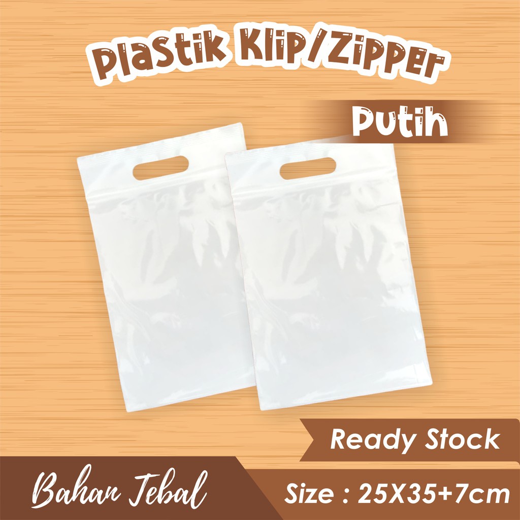 

Plastik Klip PE Putih Susu Ukuran 35 X 45 CM
