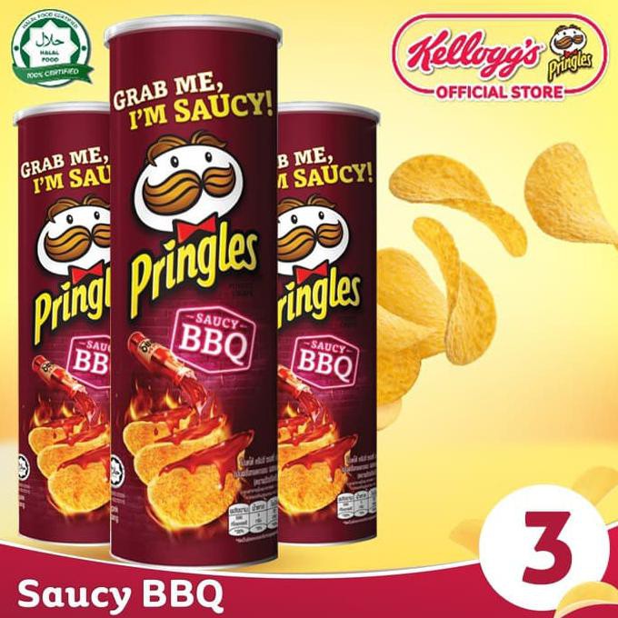 

Bundle 3Pcs Pringles Saucy Bbq 107Gr
