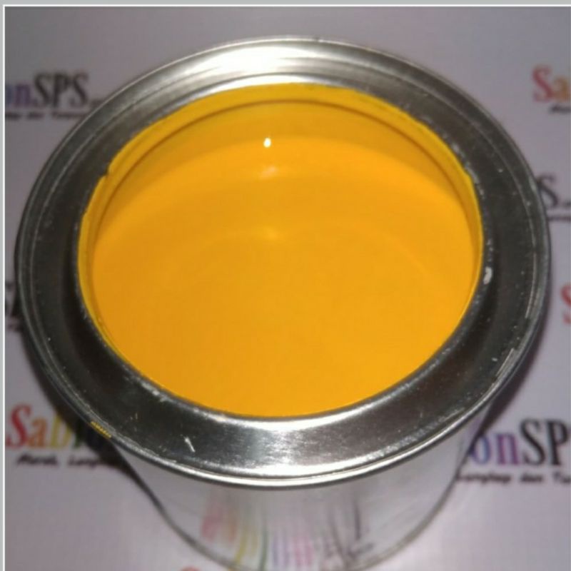 Tinta Sablon Plastik 200 gr Kuning Yellow HDPE PE PP Basis Minyak Solvent Based