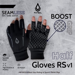 Sarung Tangan Sepeda Motor Anti Slip | Half Gloves RS v1 |Half Finger