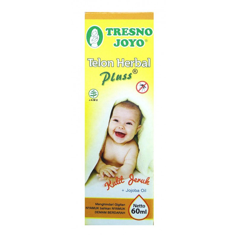 Tresno Joyo Minyak Telon Herbal Plus Kulit Jeruk + Jojoba Oil 60ml