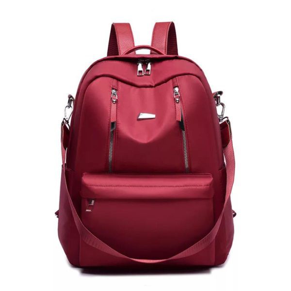 BJ57203 - BLACK/GRAY/RED - TAS SEKOLAH RANSEL NYLON BACKPACK PUNGGUNG TAS WANITA FASHION IMPORT MODIS ELEGAN TERMURAH TERLARIS TERBARU BAGSTORE JAKARTA TAS BATAM EL626 KPC8558 DJ2872 LT1503 CR7203 BQ3225