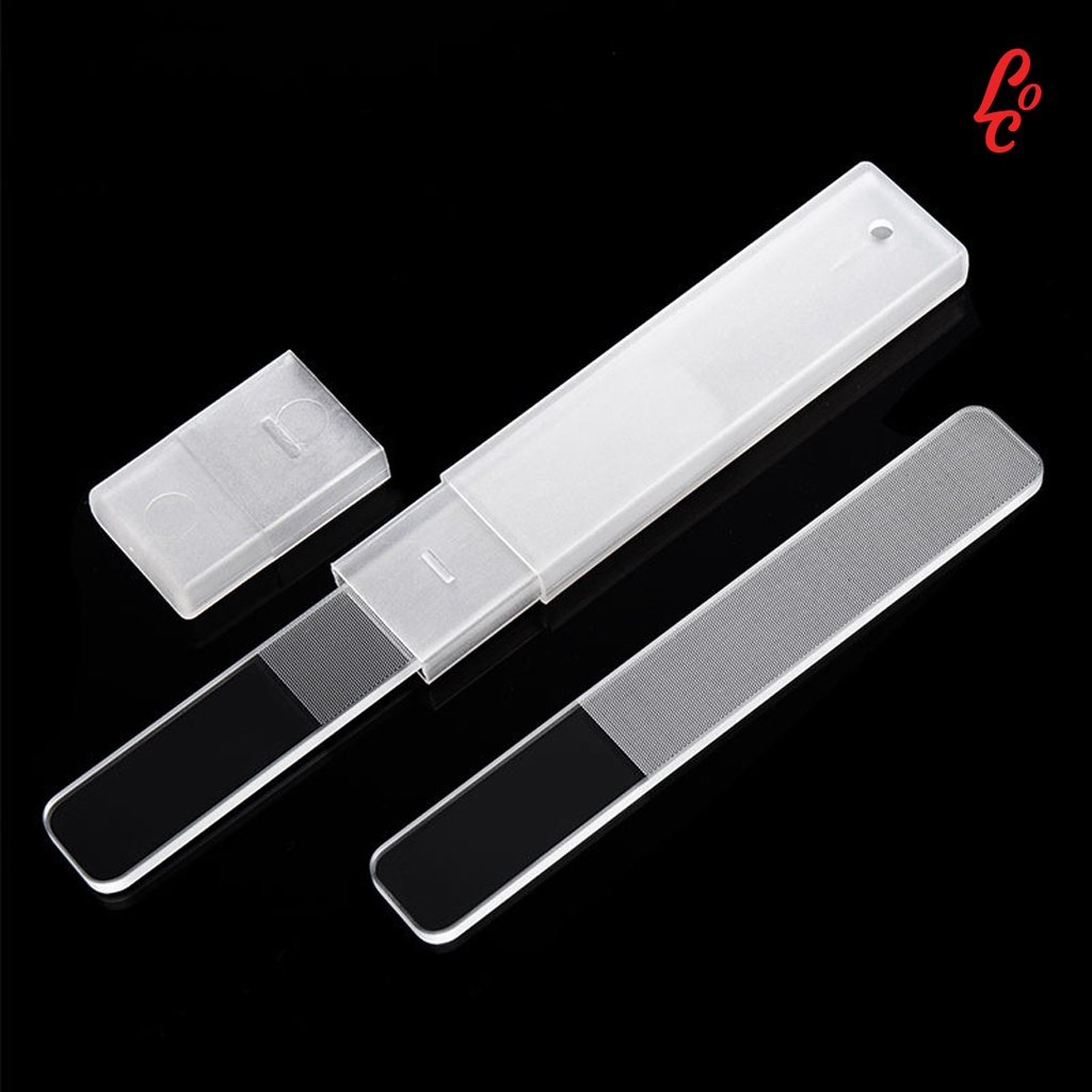 Glass Magic Nail File Shiner Buffer Pengkilap Kuku Kaca Portable Pedicure Manicure Free Box