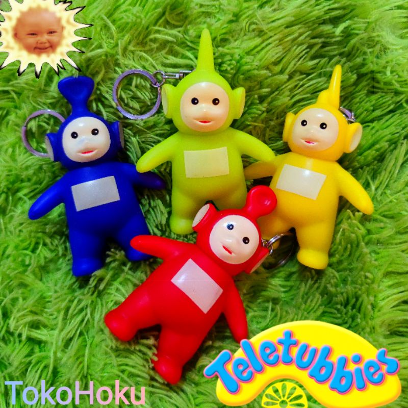 Gantungan Kunci Teletubbies Film Anak TV Tinky Winky Dipsy Lala Po Keychain