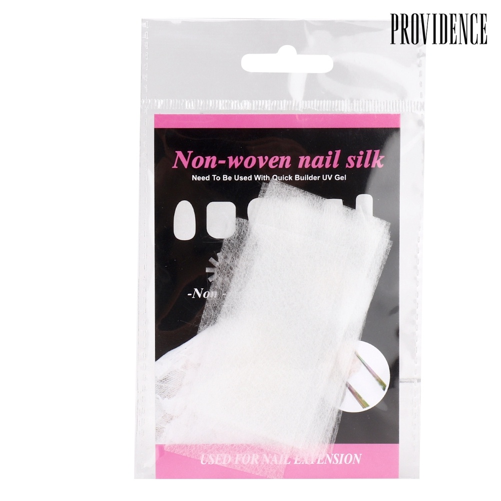 Providence 10Pcs No Paper Holder Quick Nail Art Extension Fiberglass Fiber Film Builder