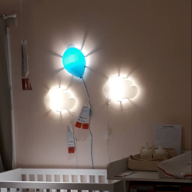 SALE IKEA LAMPU DINDING ANAK BENTUK AWAN