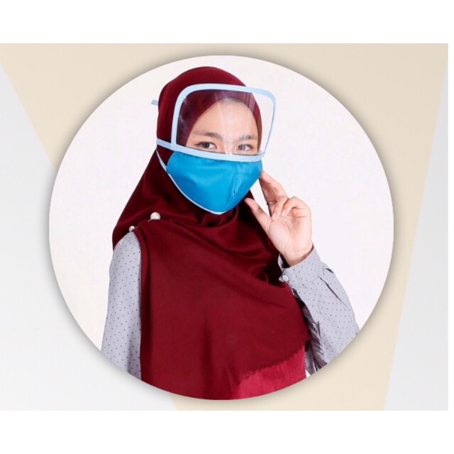 Masker Kain Non Medis Cover Proteksi Mata / Hijaber / Non Hijab