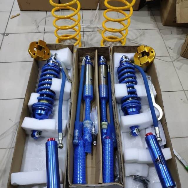 Lift kit coilover shock breaker depan belakang pajero sport performance offroad peninggi 2inch