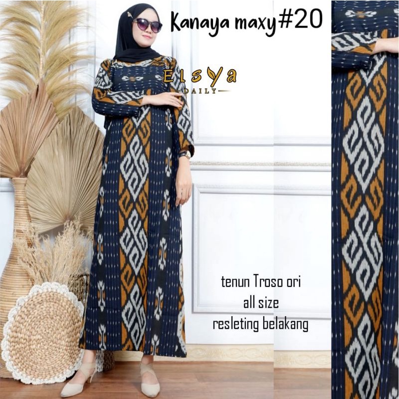 baju dress tenun troso ori baju hijab busana muslim