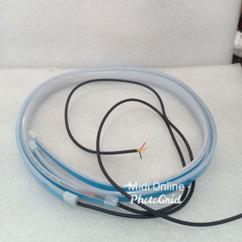 Lampu Led Alis Running 60 cm 2warna - Alis Flexible Running 60Cm - Lampu Alis Senja Plus Sein 60Cm -