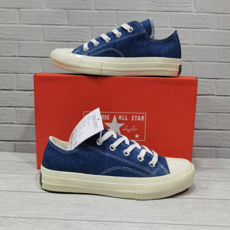 SEPATU SNEAKERS CONVERCE ALL-STAR CHUCK TAILOR 70S DENIM LOW SIZE 36-40