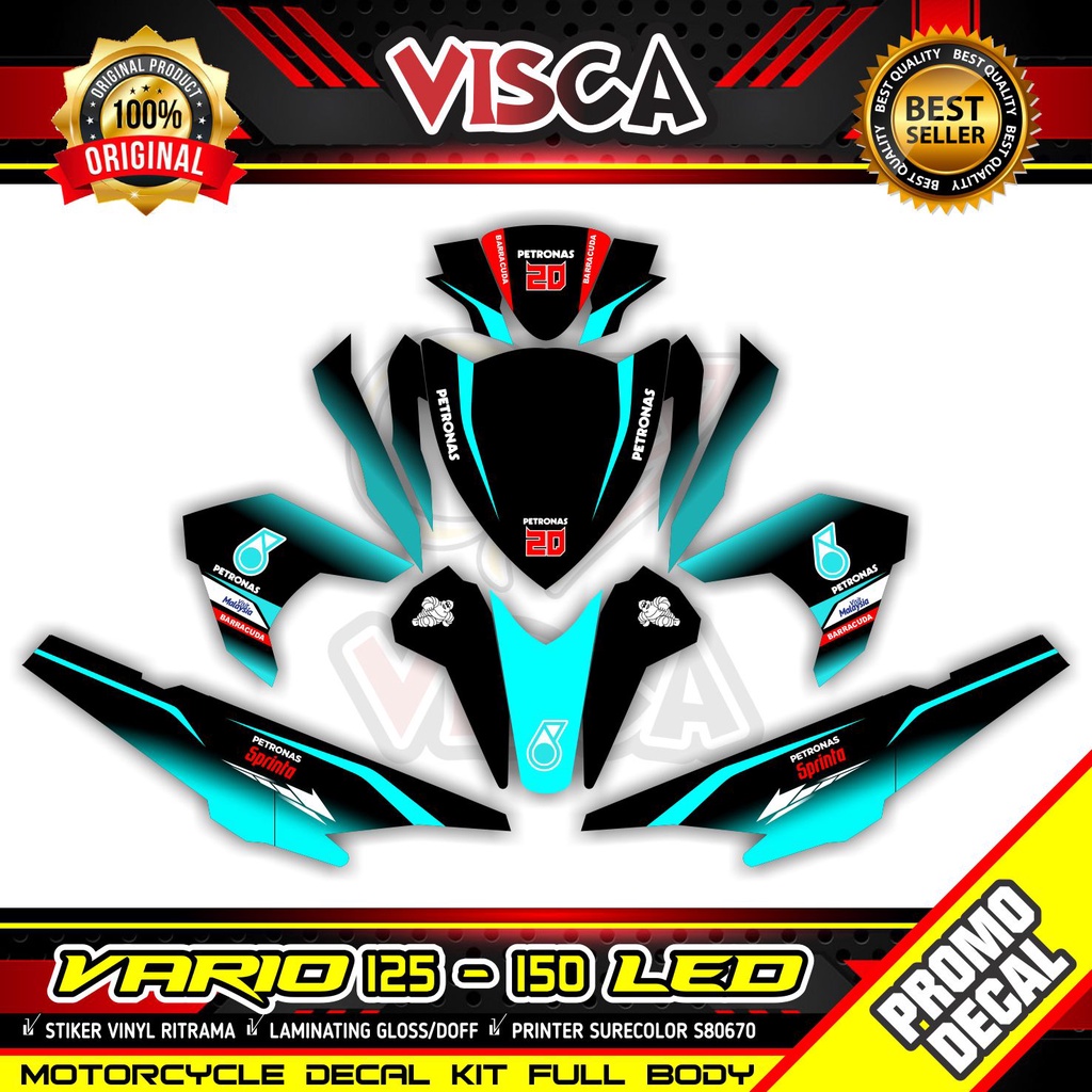 Decal Stiker Vario 2016 2017 Striping Vario 125 150 Led Petronas