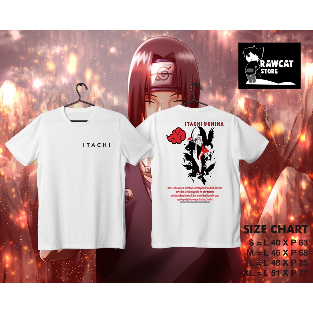 Kaos Anime T-Shirt Itachi Uchiha