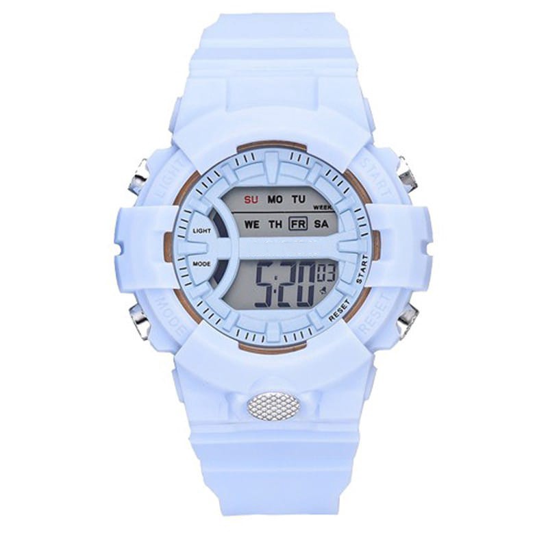 COD - J5040 Jam Tangan Couple Sport / Jam Tangan Wanita Korea Style Digital / Jam Tangan Unisex-Biru