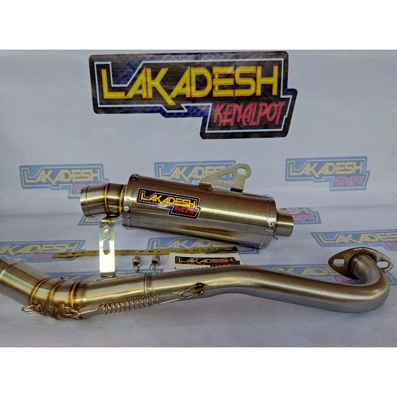 KNALPOT LAKADESH RACING (INLET 38/50) ALL MATIC BEAT MIO VARIO AEROX SCOOPY NMAX PCX LEXI ADV DLL