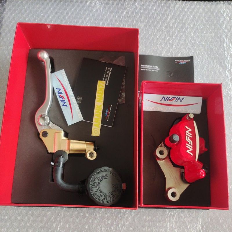 master Assy + kaliper Nissin samurai f1zr Jupiter merah 220 / 300 mm