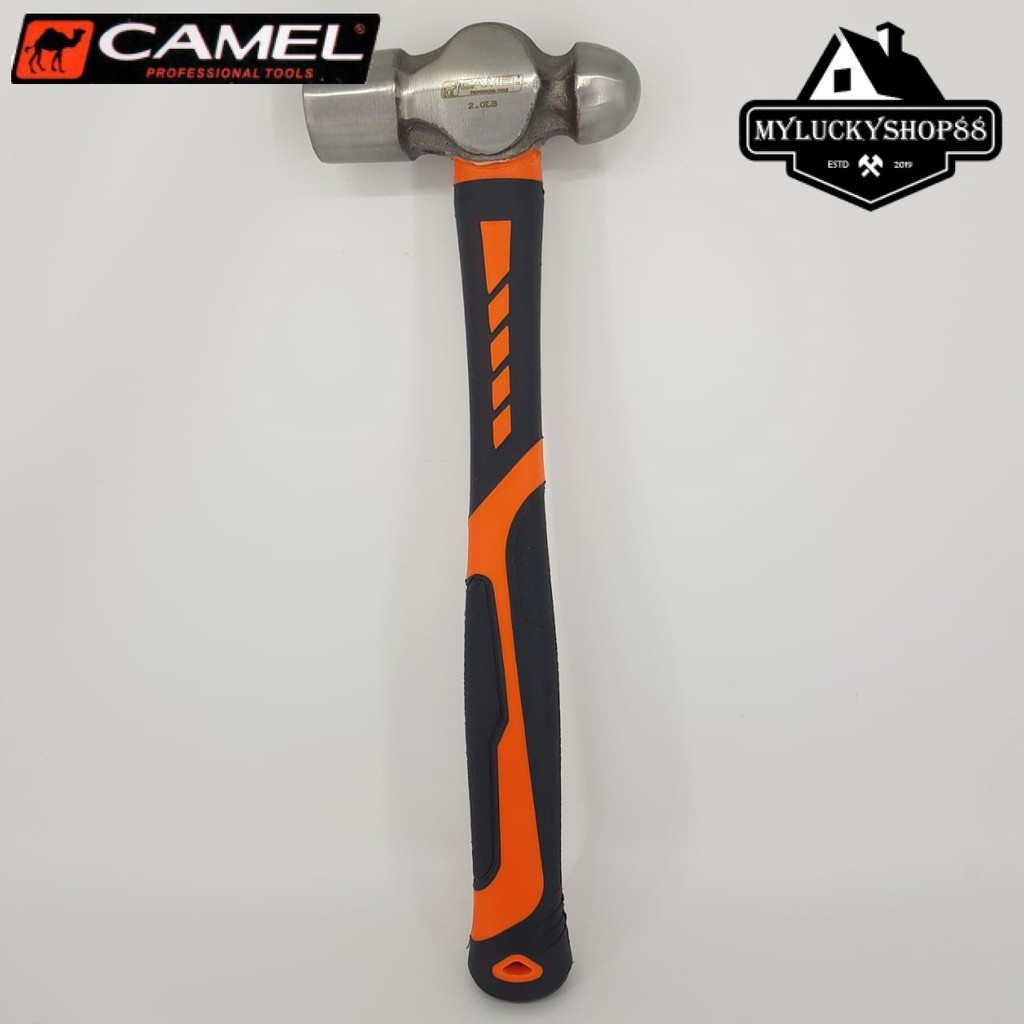 Camel Palu Konde 2LB Ball Pein Hammer Rubber Grip Karet 2 LB