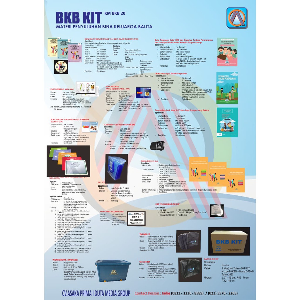 MENJUAL BKB Kit Pengadaan Bina Keluarga Balita (BKB) + APE  Kit BKKBN 2020