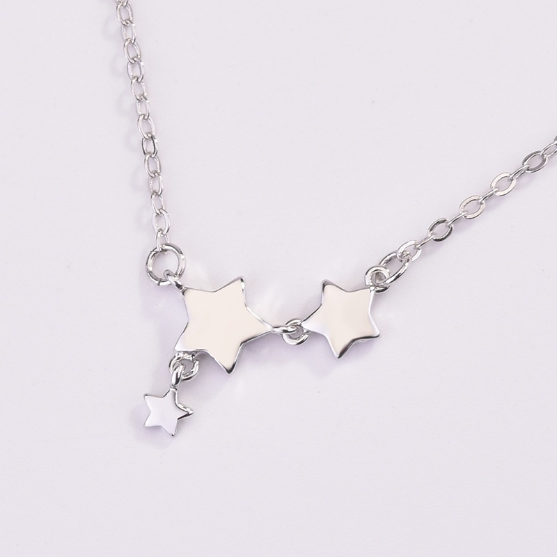 [Ready Stock]Fashion Simple Five-Pointed Star Pendant XINGX Short Necklace