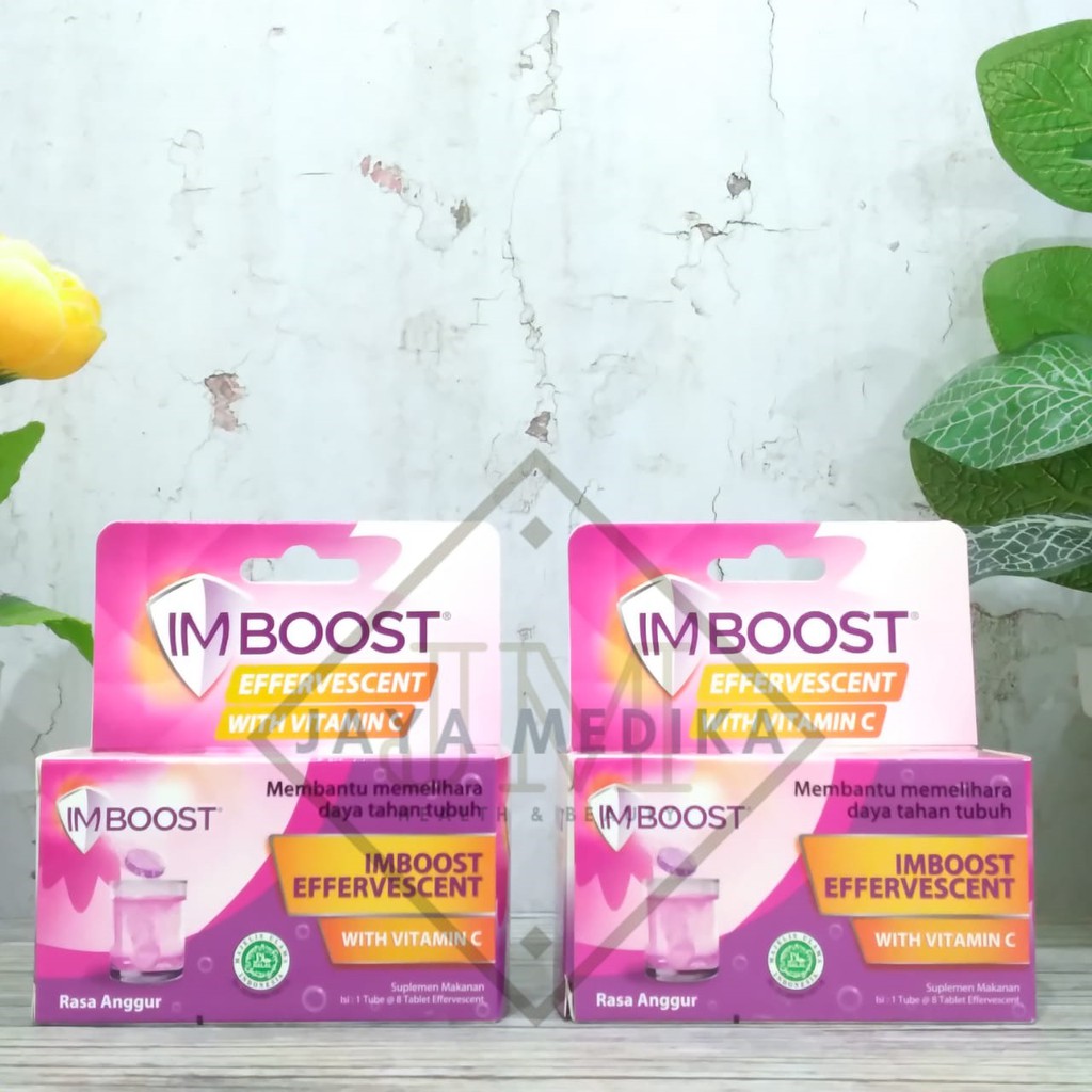 Imboost Effervescent Vitamin C Rasa Anggur Isi 8 Tablet