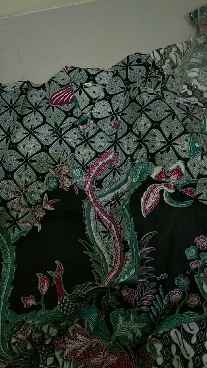 Kemeja Batik Pria Cowok Laki Big Size Jumbo  Fit Xxl Ld 120 Cm Lengan Panjang Hem Kondangan Kerja