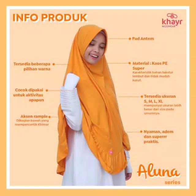 KHIMAR RAMPLE PAD ANTEM ALUNA SERIES | KHAYR MOSWEAR