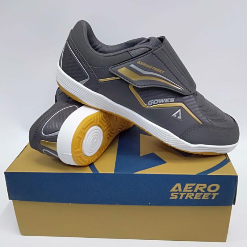 AERO STREET GOWES TEMPEL SEPATU OLAHRAGA SEPEDA SEPATU SANTAI SEKOLAH BEKERJA FUTSAL