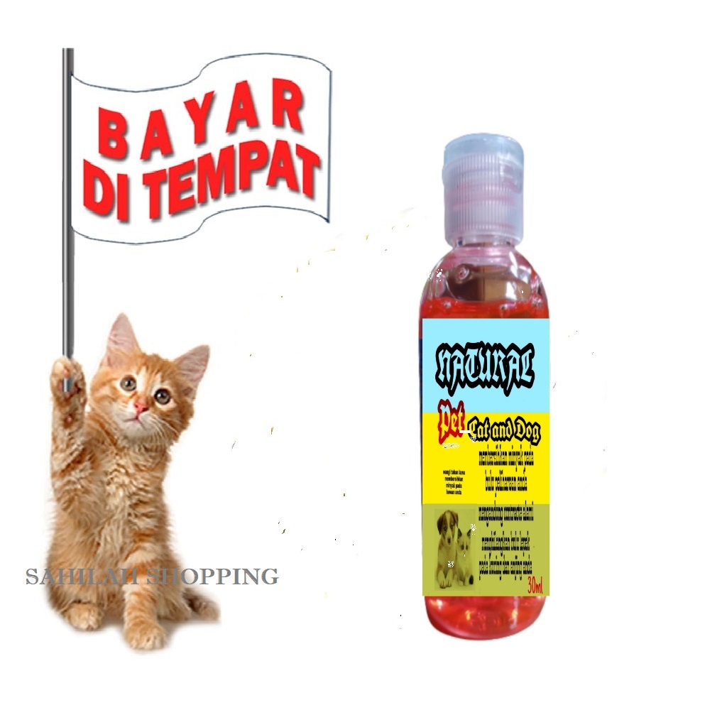 SAMPO KUCING ANJING TERMURAH ANTI KUTU JAMUR DAN BAKTERI NATURAL PET SHAMPO ISI 30 ML