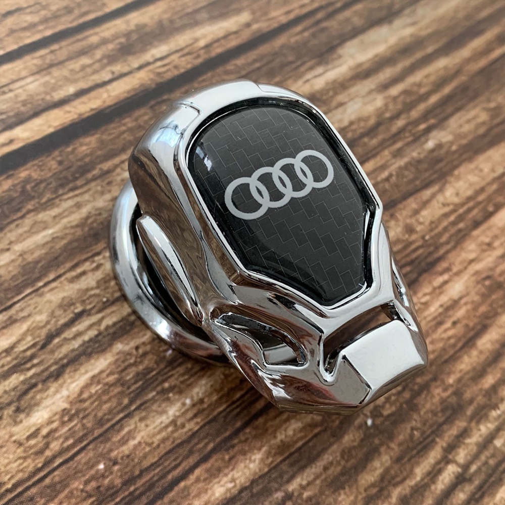 Cover Pelindung Tombol Starter Mesin Mobil Audi A4 A5 A6 A8 Q1 Q2 Q3 Q5 Q7 Q8 Bahan Serat Karbon