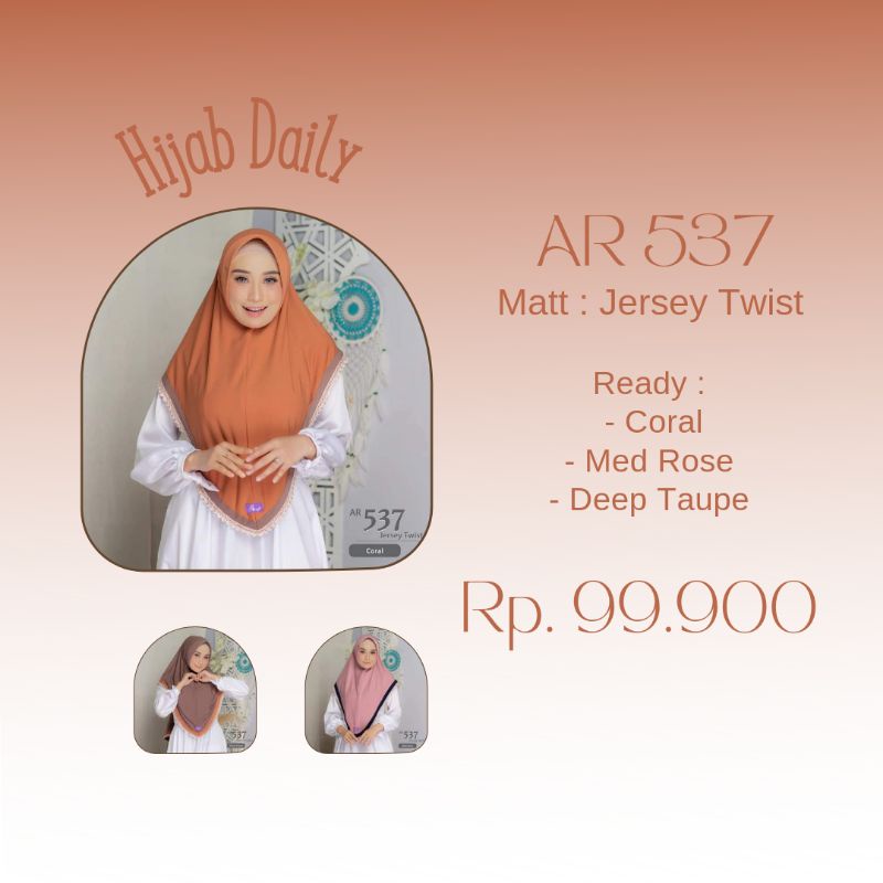 Hijab Renda by Hijab Ar Rafi AR 537
