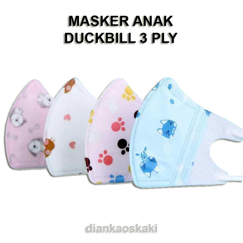 MASKER ANAK DUCKBILL MASKER ANAK MOTIF