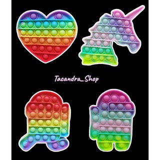 Image of ( COD ) Mainan Anak Pencet Pop It Rainbow / Pop It Rainbow Murah / Mainan Pop It