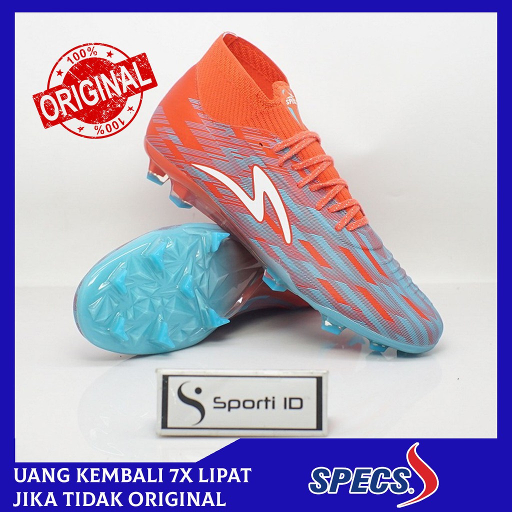 Sepatu Bola Specs Accelerator Lightspeed II Elite MX FG - Flame/Blue 101036 Original