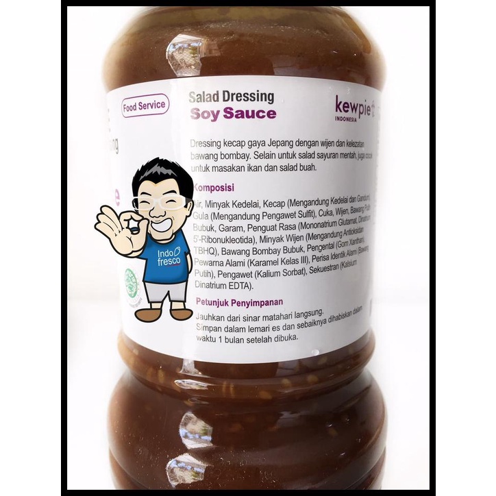 

TERBARUU!! Kewpie Salad Dressing Japanese Soy Sauce- Saus Siram ala Jepang 1L PROMO