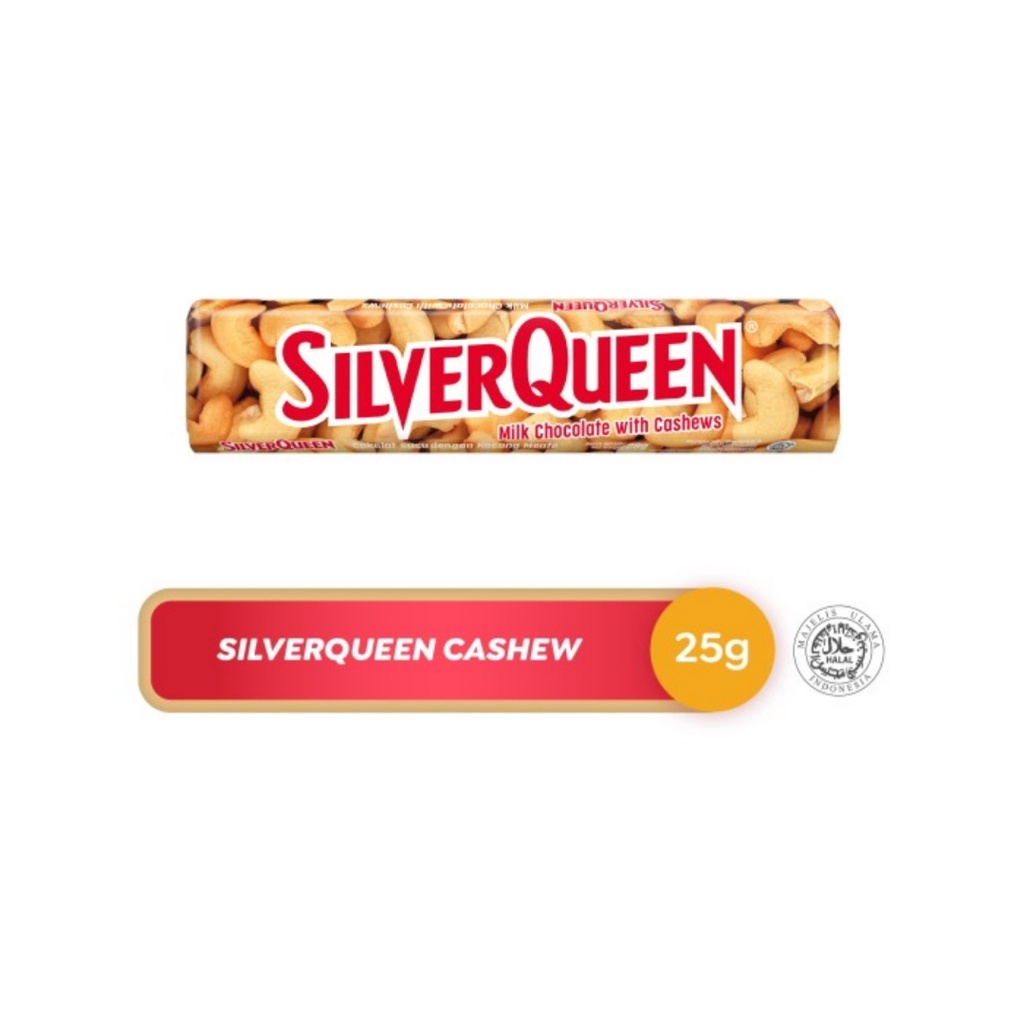 Silverqueen Milk Chocolate with Cashew 28 g