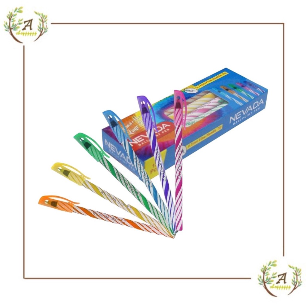 

pulpen nevana hitam balpoin lilin ulir 923 ST pena pen bolpen color unik