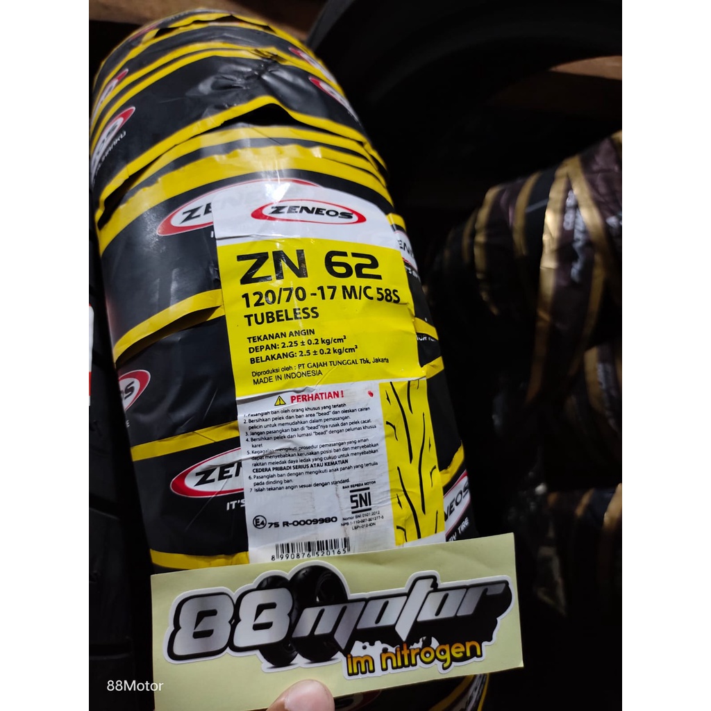 Ban Zeneos ZN62 120/70-17 Tubeless